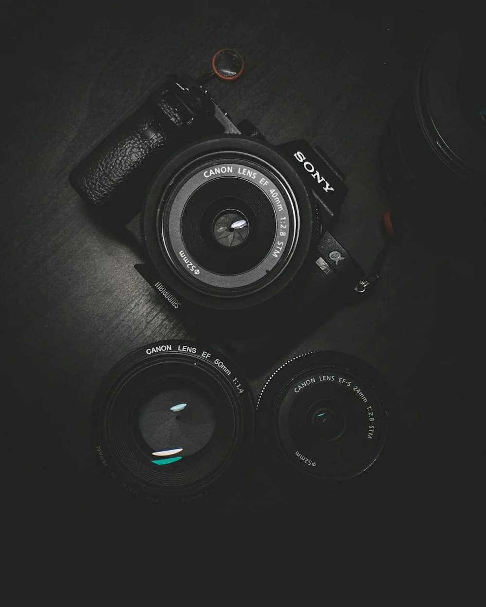 Professional camera equipment used to photograph a home